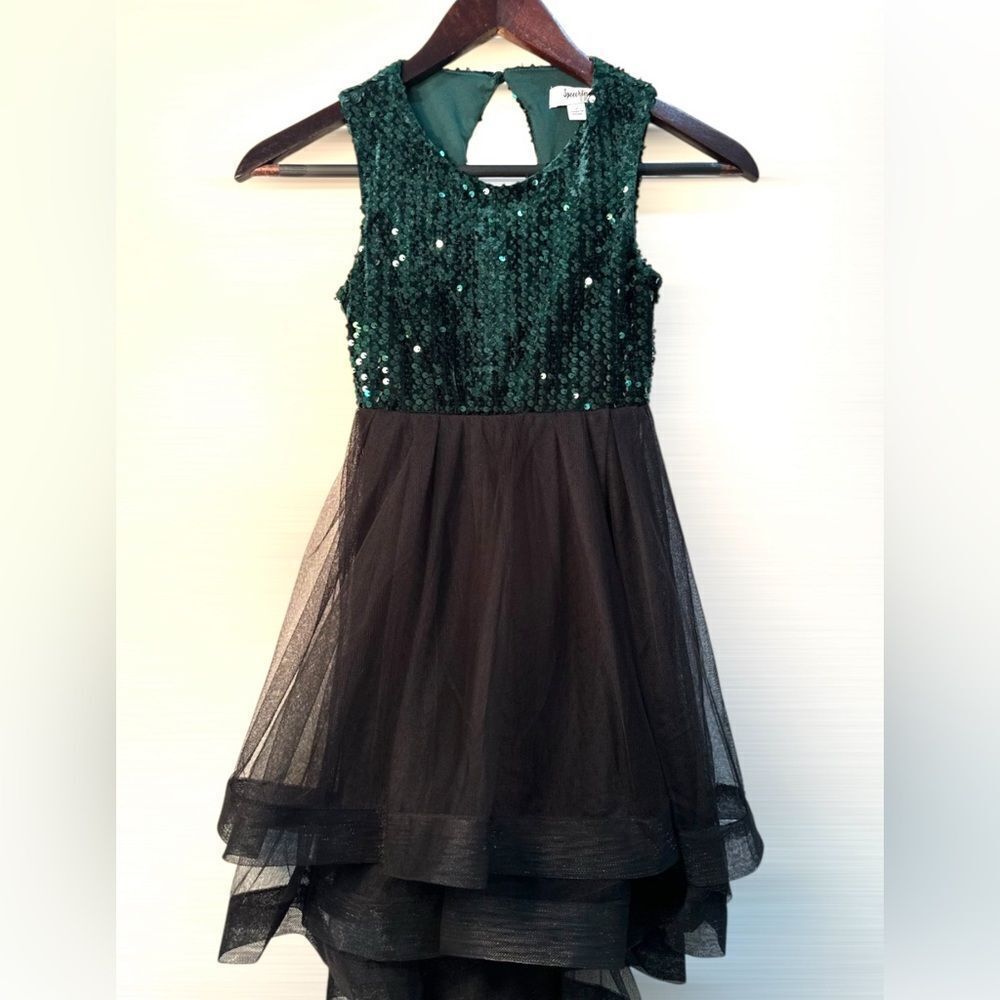Speechless Kids Green Sequin Dress